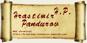 Hrastimir Pandurov vizit kartica